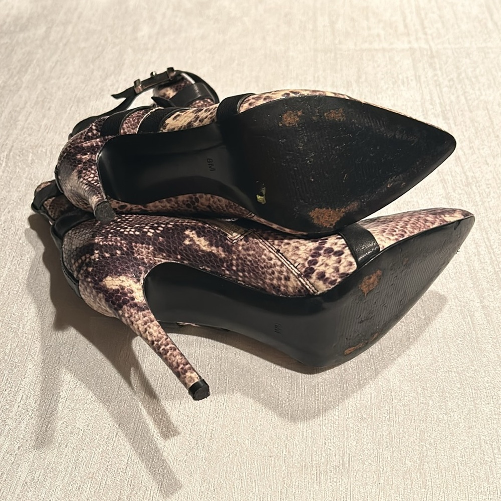 Guess Pointed Toe Snake Skin Stilettos - image 6